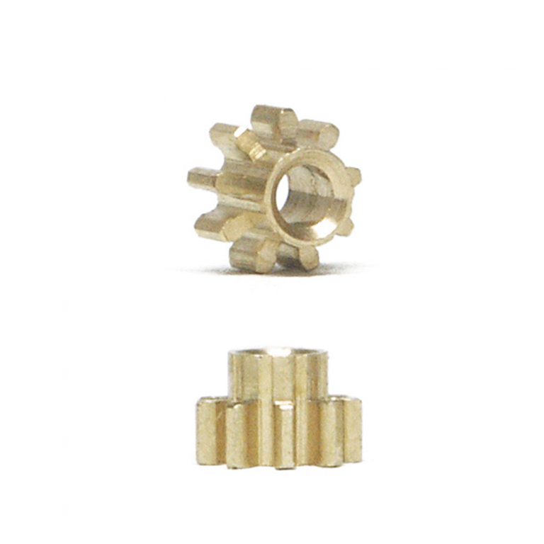 NSR 6809 - 9T Inline Brass Pinion - 5.5mm - Ultralight - pack of 2