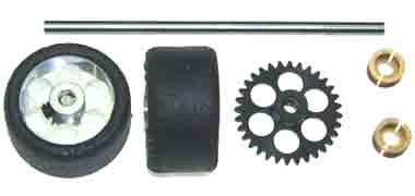 NSR 9119 Rear axle kit Type SW for NSR, 17" scale dia. wheels