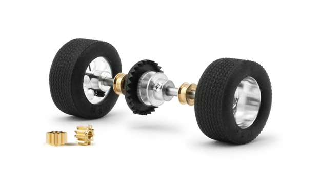 NSR 9136EVO3 - Racing Rear Axle Kit with EVO3 Gears - Ultralight - for Carrera Classic Inline