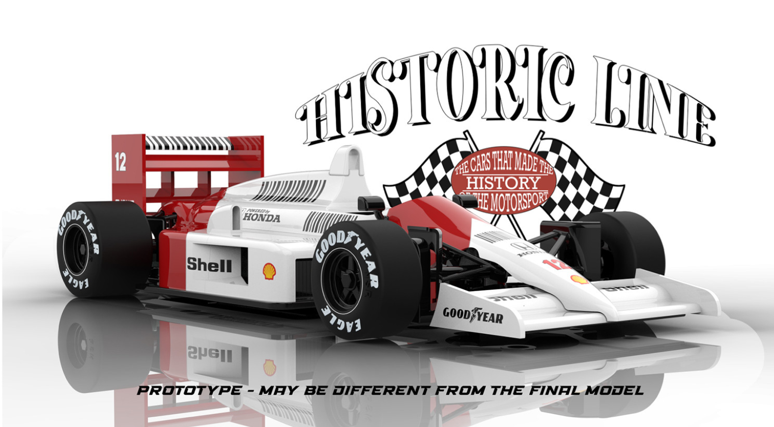 NSR HL07 - PRE-ORDER NOW! - Formula 86/89 - Ayrton Senna #12 - Historic Line