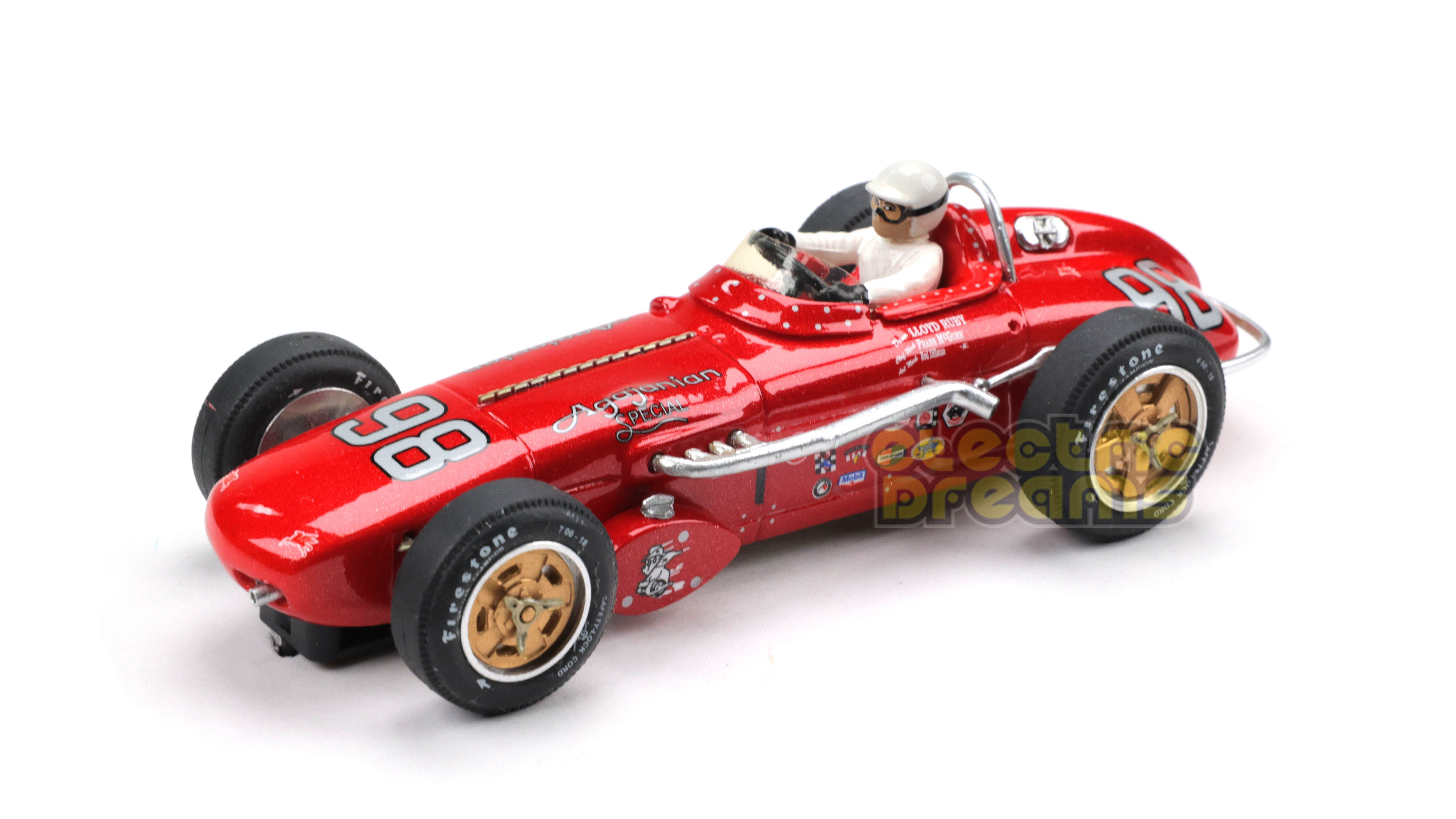 Slot Indy by Ostorero ODG003 - Watson-Offenhauser Agajanian SP #98 - '60 Indy 500 - Lloyd Ruby