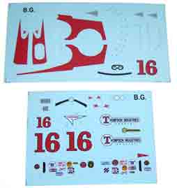 ODG044 Decals for Thompson Industries Special, Bobby Grim