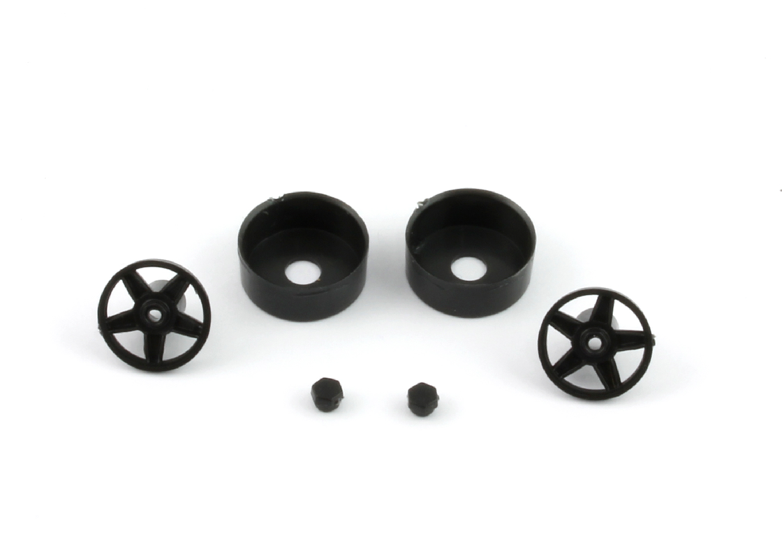 Slot.it PA64 - Wheel Inserts - Matra Simca MS670B type - for 14.3/15.8mm wheels - 2 front/2 rear