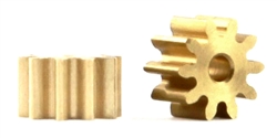 PMTR1065 - Brass 10T Pinion - 6mm OD x 4mm length - pack of 2