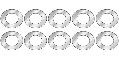 PMTR1531 - Stainless Steel Armature Spacers - 0.08mm / 0.003" - pack of 10