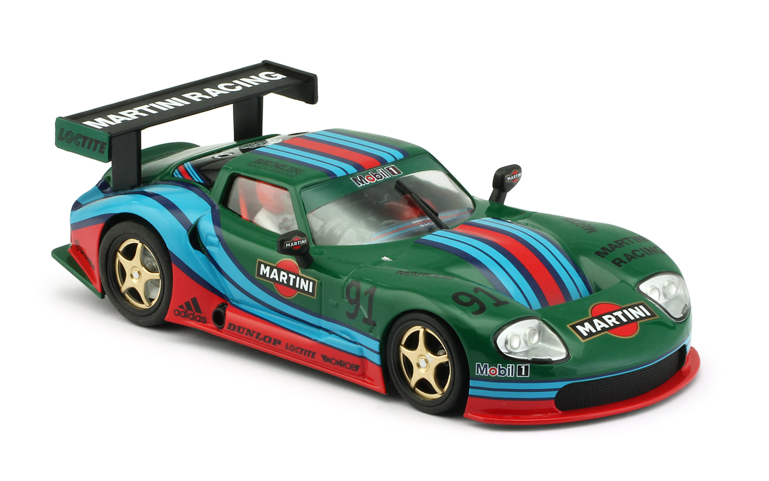 Revo Slot RS0073 - Marcos LM600 GT2 - Martini Green #91