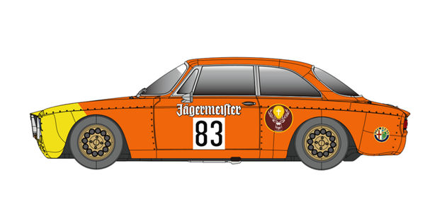 Revo Slot RS0250 - PRE-ORDER NOW! - Alfa Romeo Giulia GTAm - Jagermeister #83