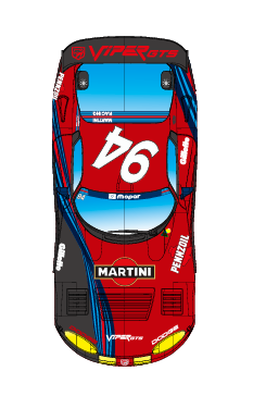 Revo Slot RS0261 - PRE-ORDER NOW! - Dodge Viper GTS-R - Martini Red #94