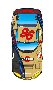 Revo Slot RS0263 - PRE-ORDER NOW! - Dodge Viper GTS-R - Martini Gold #96