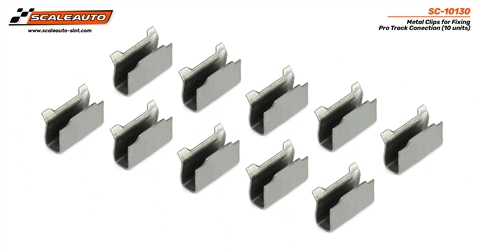 Scaleauto SC-10130 - Metal Clips for Connecting Edges of Pro Track System - SPECIAL ORDER