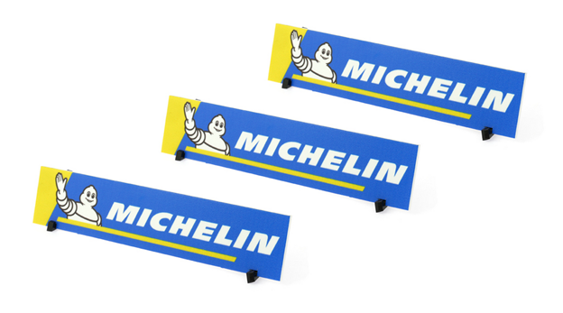 Scaleauto SC-10240D - Billboard Panel with Supports - Michelin - pack of 3