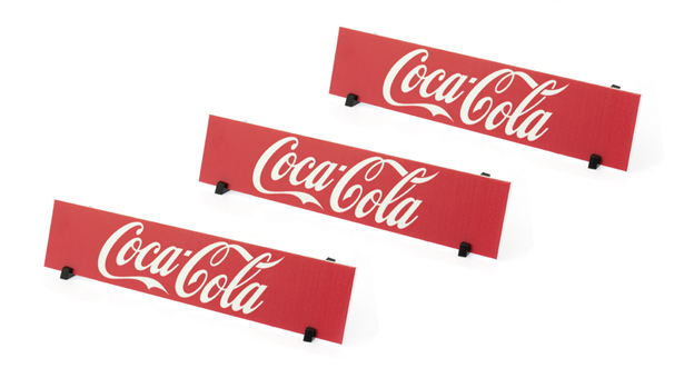 Scaleauto SC-10240H - Billboard Panel with Supports - Coke - pack of 3