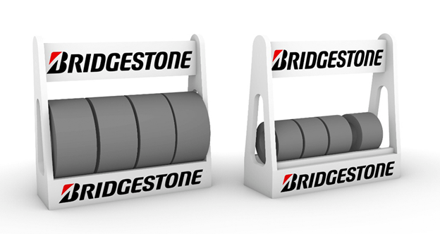 Scaleauto SC-10248C - Tire Rack - Bridgestone - pack of 2