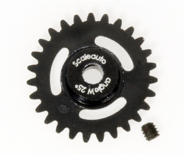 Scaleauto SC-1167R - 27T Polyamide Anglewinder Gear - 15.8mm diameter - for 3/32" axles - Click Image to Close