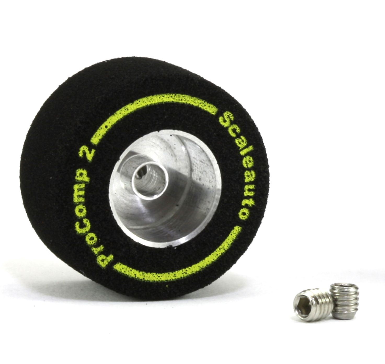 ScaleAuto SC-2011 - ProComp2 Sponge Tires 20.8 x 11mm + Aluminum Wheels 11mm OD - for 3mm axles