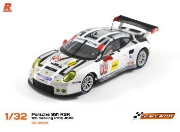 Scaleauto R-series SC-6151R - Porsche 911.2 GT3 RSR #912 - '14 Sebring