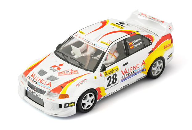 Scaleauto R-Series SC-6369R - PRE-ORDER NOW! - Mitsubishi Lancer Evo VI #28 - '99 Rally Montecarlo