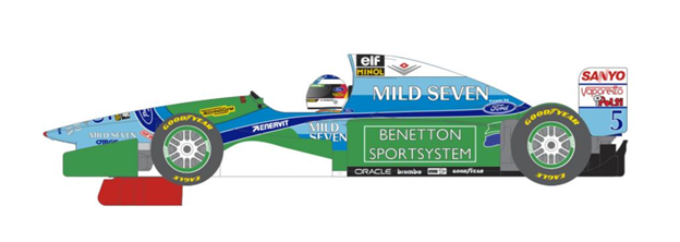 Scaleauto SC-6385 - PRE-ORDER NOW! - Benetton B194 - M Schumacher #5 - '94 F1 Winner