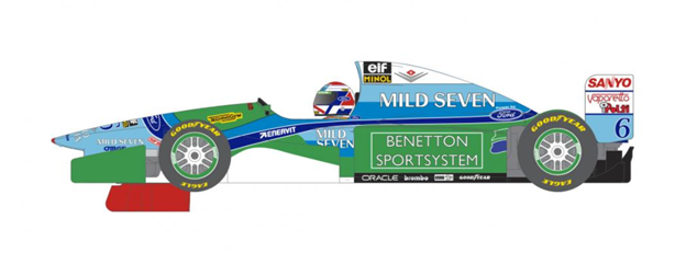 Scaleauto SC-6386 - PRE-ORDER NOW! - Benetton B194 - J Verstappen #6 - '94 F1 Season