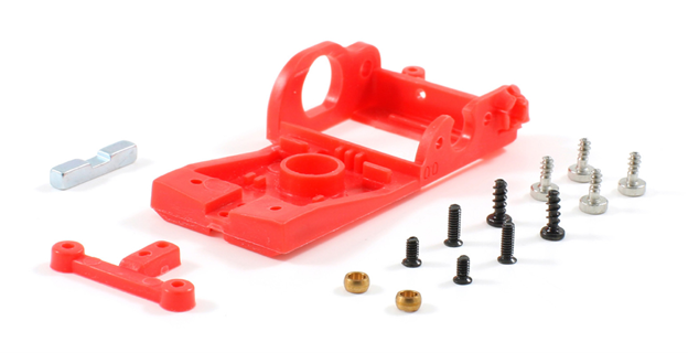 Scaleauto SC-6526C - RT3 Sidewinder Motor Mount - Extra-Hard Red