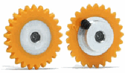 Slot.it GA1525-PL - Anglewinder Gear - 25T - Plastic/Aluminum - 15mm diameter