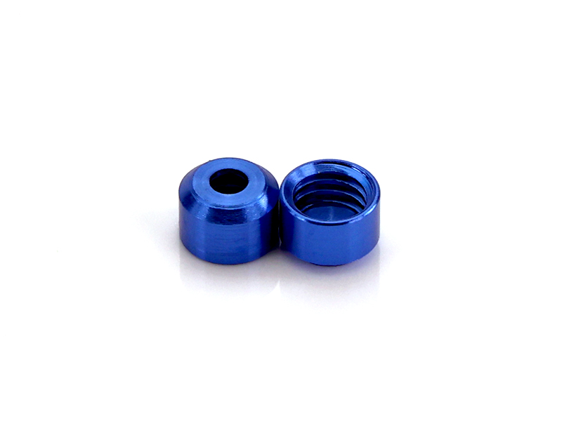 MR Slotcar MR9121 - EVOLUTION Body Post Tubes 4.0mm - Blue-Anodized Aluminum - pack of 2 (SR1121)