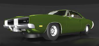 Scalextric C3064 Dodge Charger, green