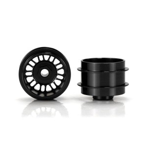 Staffs 110 - Black Alloy Wheels - BBS-Style Deep Dish - 15.8 x 10mm - pair