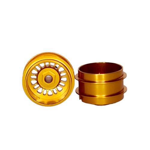 Staffs 146 - Gold Alloy Wheels - BBS-Style Deep Dish - 16.9 x 10mm - Air System - pair