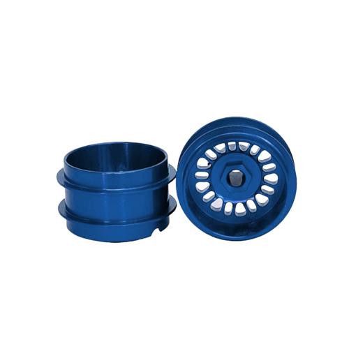 Staffs 148 - Blue Alloy Wheels - BBS-Style Deep Dish - 16.9 x 10mm - Air System - pair