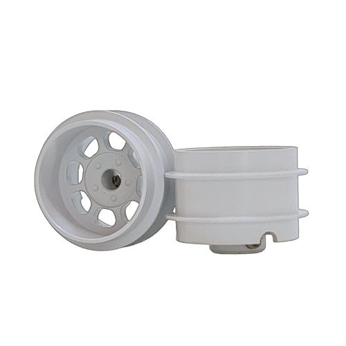 Staffs 174 - White Alloy Wheels - Classic Deep Dish - 15.8 x 10mm - Air System - pair