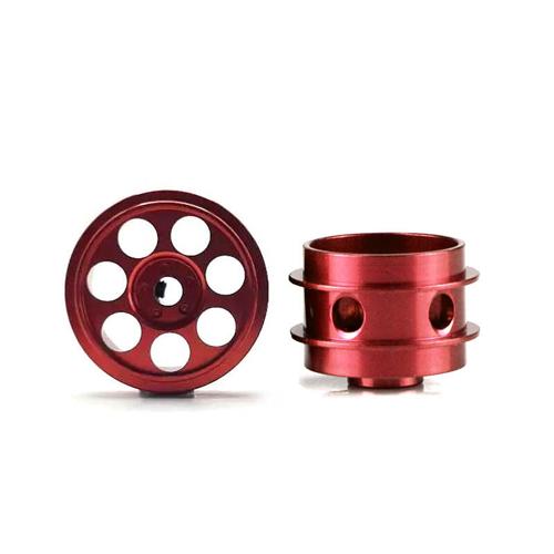 Staffs 267 - Red Alloy Wheels - Radical - 16.9 x 10mm - Air System - Drilled - pair - Click Image to Close