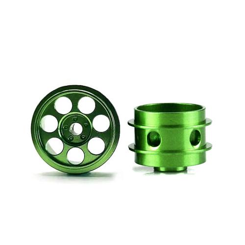 Staffs 305 - Light Green Alloy Wheels - Radical - 16.9 x 10mm - Air System - Drilled - pair