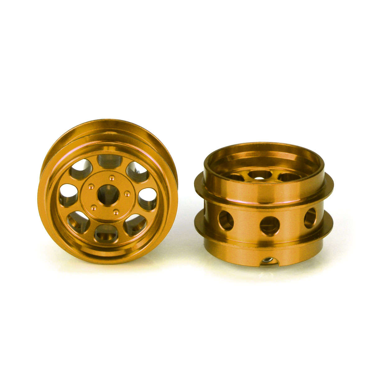 Staffs 85 - Gold Alloy Wheels - Classic - 15.8 x 10mm - Air System - Drilled - pair