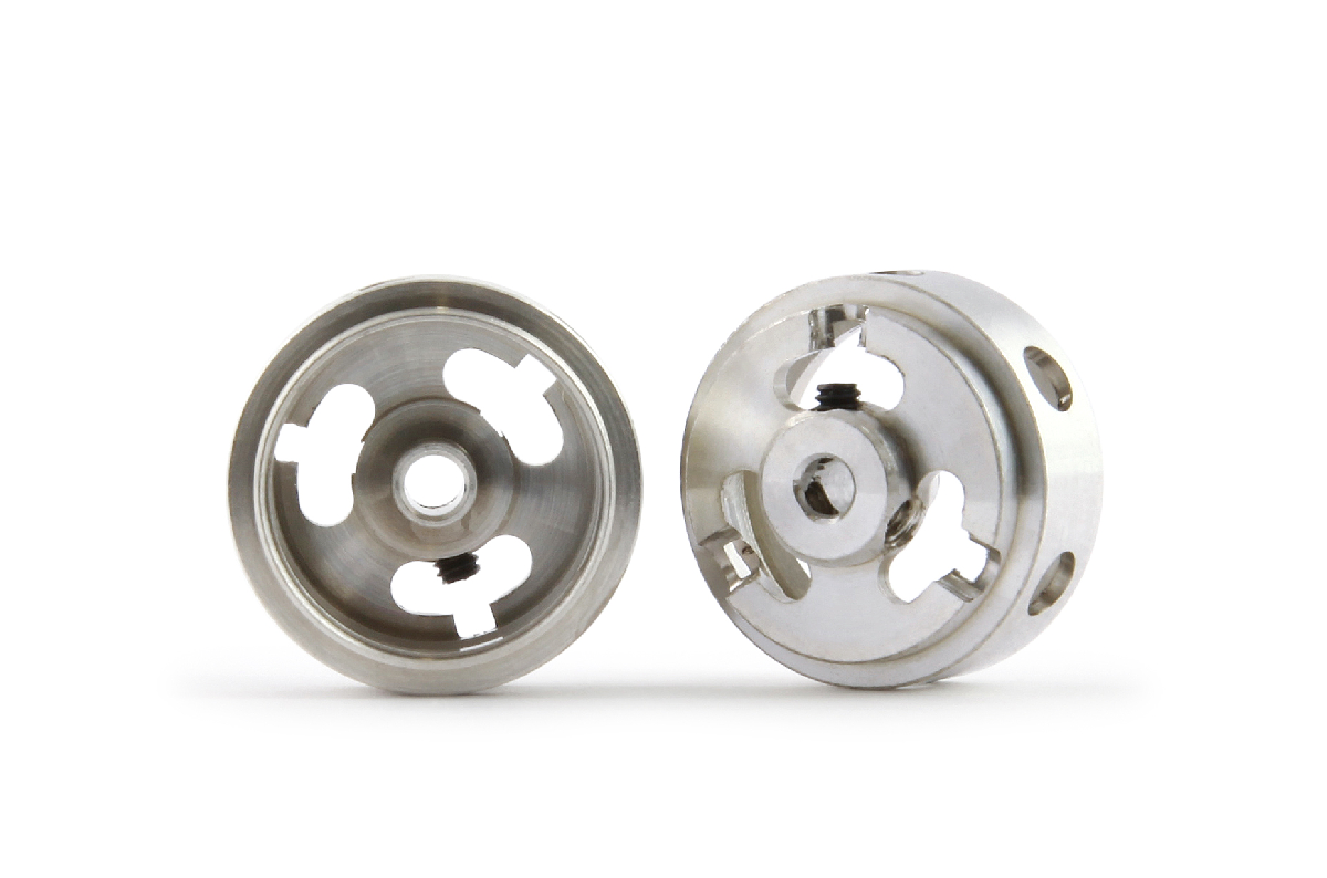 Slot.it W16908215M - Magnesium Wheels - 16.9 x 8.2mm Short Hub - Hollow - pair