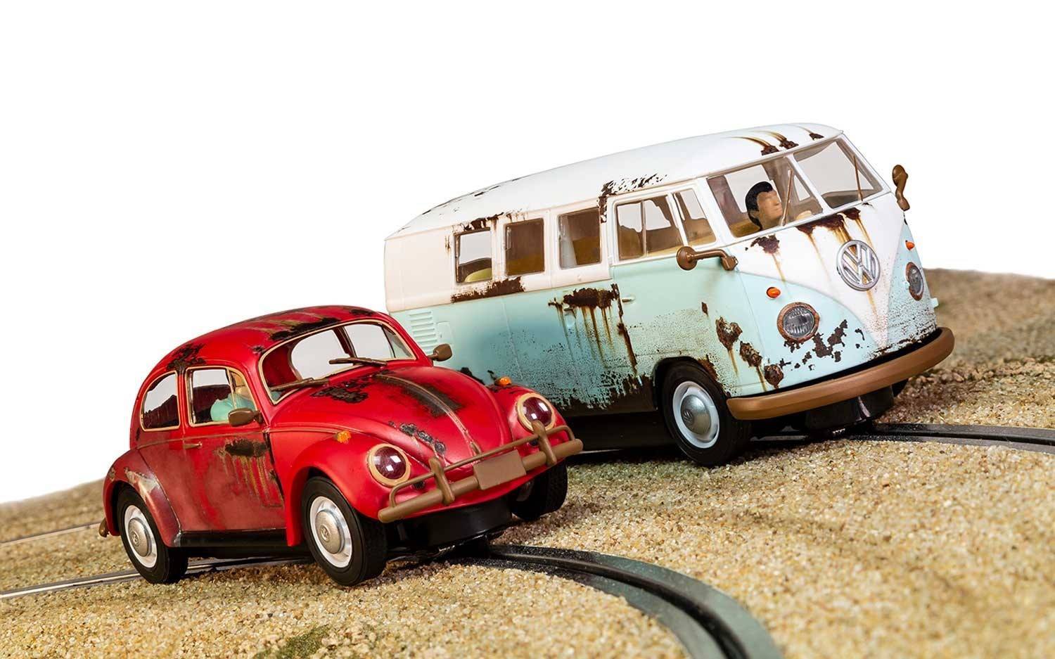 Scalextric C3966A VW Beetle and Camper Van - Limited Edition