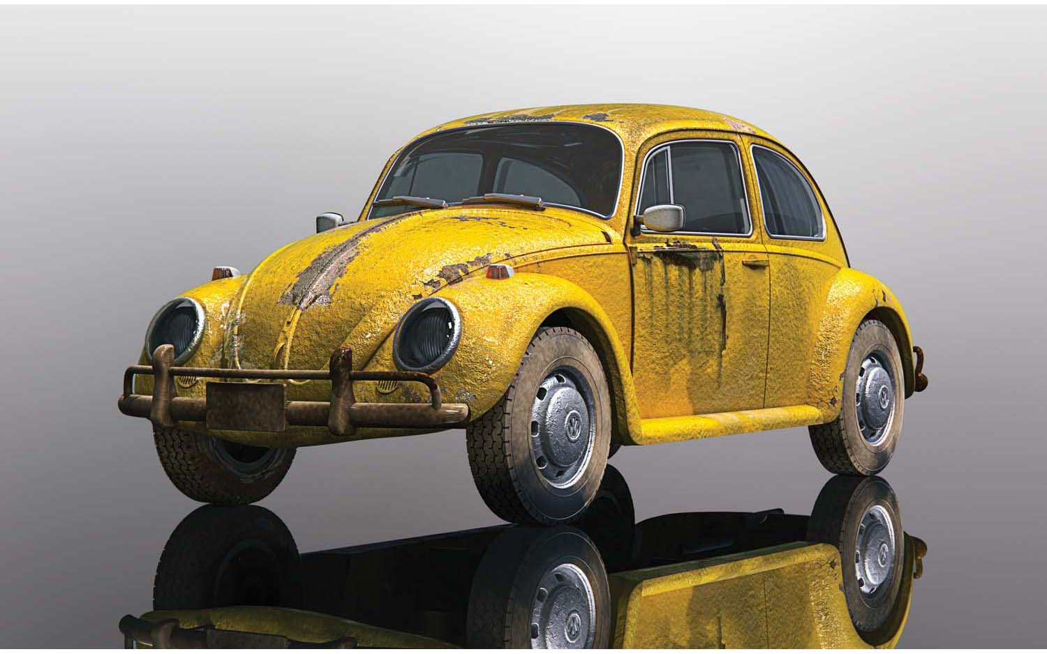 Scalextric C4045 Volkswagen Beetle Rusty Yellow