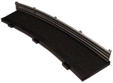 Scalextric C8258 R4 Outer Curve - Black Borders & Barriers 22.5°, x4 - DISCONTINUED