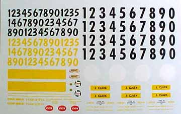 DEC341 - 1/24 Decal Sheet - Cox Lotus 30/40