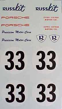 DEC381 - 1/24 Decal Sheet - Russkit Porsche 'Carrera 6'