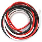 Professor Motor PMTR2014 - 13 Ga. Silicone Controller Wire 3x42" Black/white/red