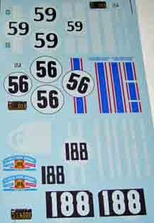 DEC464 - 1/24 Decal Sheet - Assorted Cobra Decals