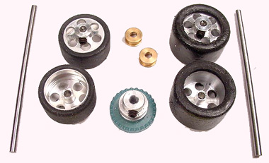 NSR 9201 Front & rear axle kit for all inline cars