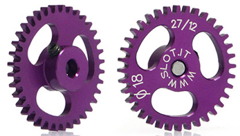 Slot.it GS1836 - Sidewinder Spur Gear - 36T - Lightweight Ergal - 18mm diameter