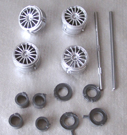 LMSPA132015 Wheels, axles, and brake detail parts for Audi R10