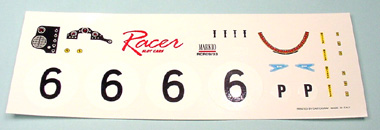 Racer SPP4/C2 Decals for RCR09