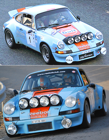 Fly 036104 Porsche 911 vintage rally car, Gulf