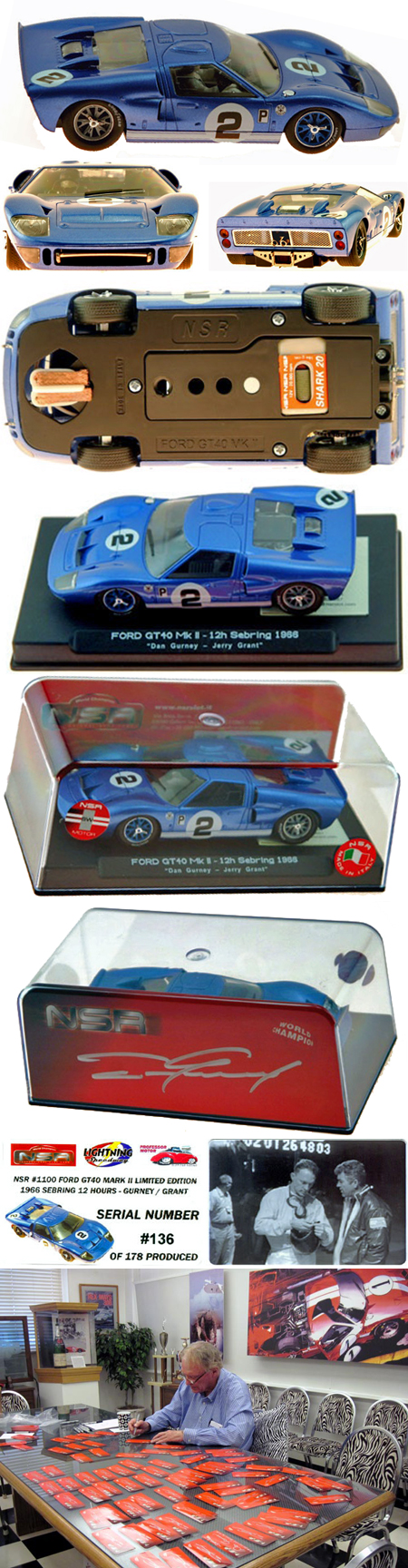 NSR 1100 Ford MkII, blue #2 Sebring 1966 