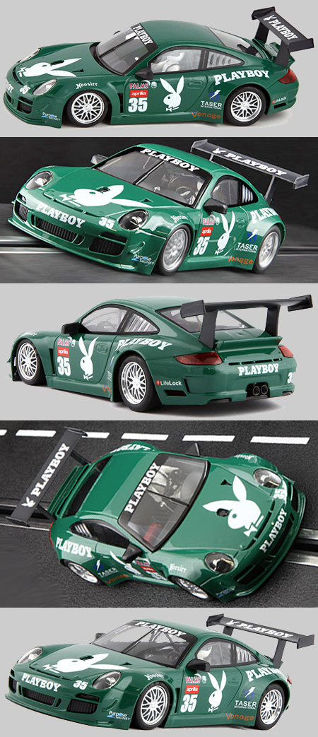 NSR 1153AW Porsche 997 #35 green, Playboy, Daytona 2007 