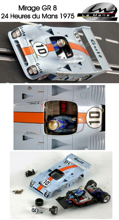 LeMans Miniatures 132045/10M Mirage GR8, Gulf, LeMans 1975 